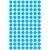 Avery Zweckform blue marking dots, 8mm diameter, 416 dots per pack