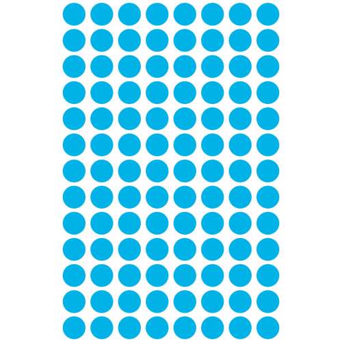 Avery Zweckform blue marking dots, 8mm diameter, 416 dots per pack