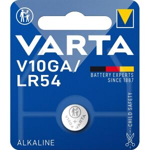 Varta V10GA Alkaline Button Cell Battery, Single Pack - Varta Battery