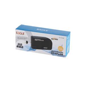 Capsator electric cu 20 de lamele, 24/6 baterii și adaptor, de asemenea, disponibile EG1610 gri închis + adaptor Eagle