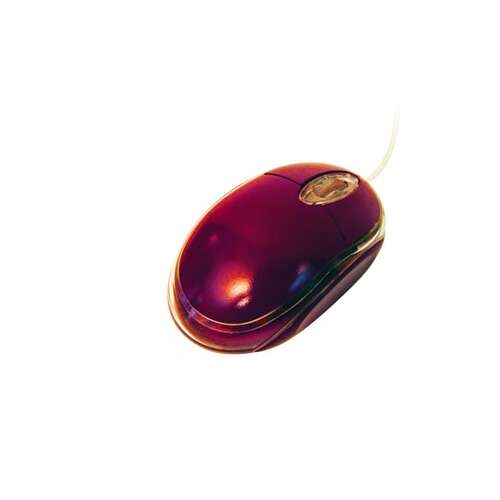 Silverline OM-290 red wired optical mouse