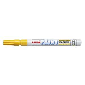 Uni Paint Marker, sárga, 0,8-1,2 mm, bármilyen felületre írható - Lakkmarker