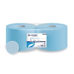 Lucart Strong Blue 2 rétegű tekercses kéztörlő, 2 tekercs/csomag, kék. - Papírtörlő