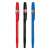 Zebra Super Fine H-8000 Kugelschreiber, blau, schwarz und rot, 0,5 mm