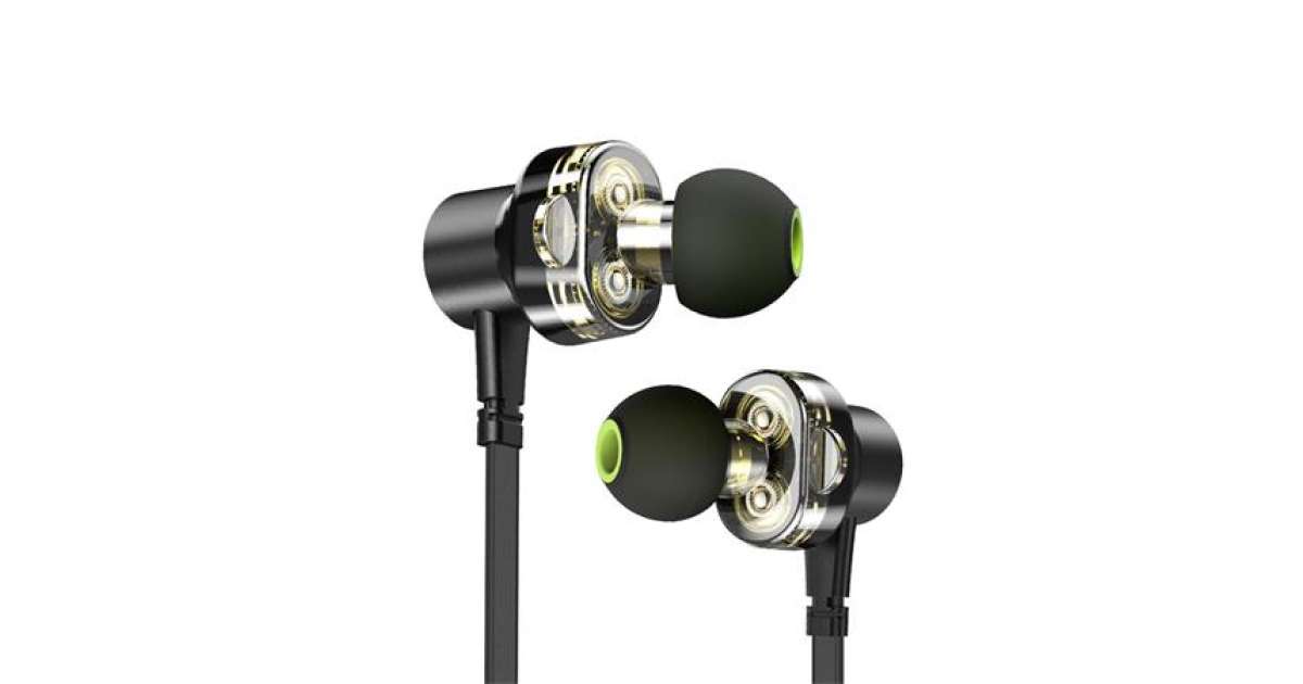 AWEI Earphones microphone double driver AWEI