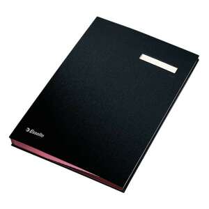 Esselte 20 részes A4 aláírókönyv, fekete - Aláírókönyv