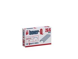 Spinacze Boxer-Q 26/6, 1000 sztuk, do zszywaczy ciężkich - ICO
