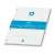 BOXER A4 Ring Binder Inserts, 50 sheets, plain, white