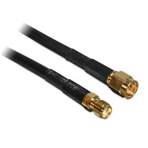 Delock 10m SMA male to SMA female antenna extension cable, low loss, CFD200 - Cable