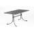 MWH Universal 145 garden table, 145 x 90 x 74 cm, dark gray, metal, outdoor dining table