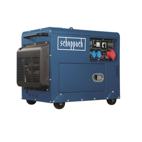 Scheppach SG 5200 D dieselový generátor s AVR reguláciou, 5000 W