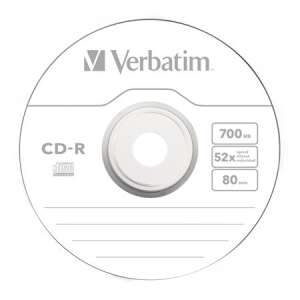 Verbatim CD-R disc, 700MB, 52x speed, 80 minutes, blank, writable - Writable CD & DVD