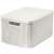 Curver Rattan Style L Aufbewahrungsbox mit Deckel, creme, 30 Liter