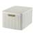 Curver Rattan Style L Aufbewahrungsbox mit Deckel, creme, 30 Liter