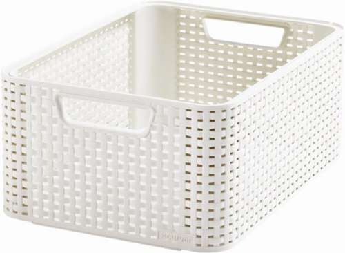 CURVER Rattan basket, 18l, off-white, CURVER "Style M"