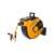 Riwall PRO RWHR 27 SET automatická cievka na hadicu s hadicou 27 m, čierna a žltá, cievka na hadicu do záhrady, zasúvacia cievka na hadicu, cievka na hadicu na montáž na stenu, cievka na hadicu s rozprašovačom