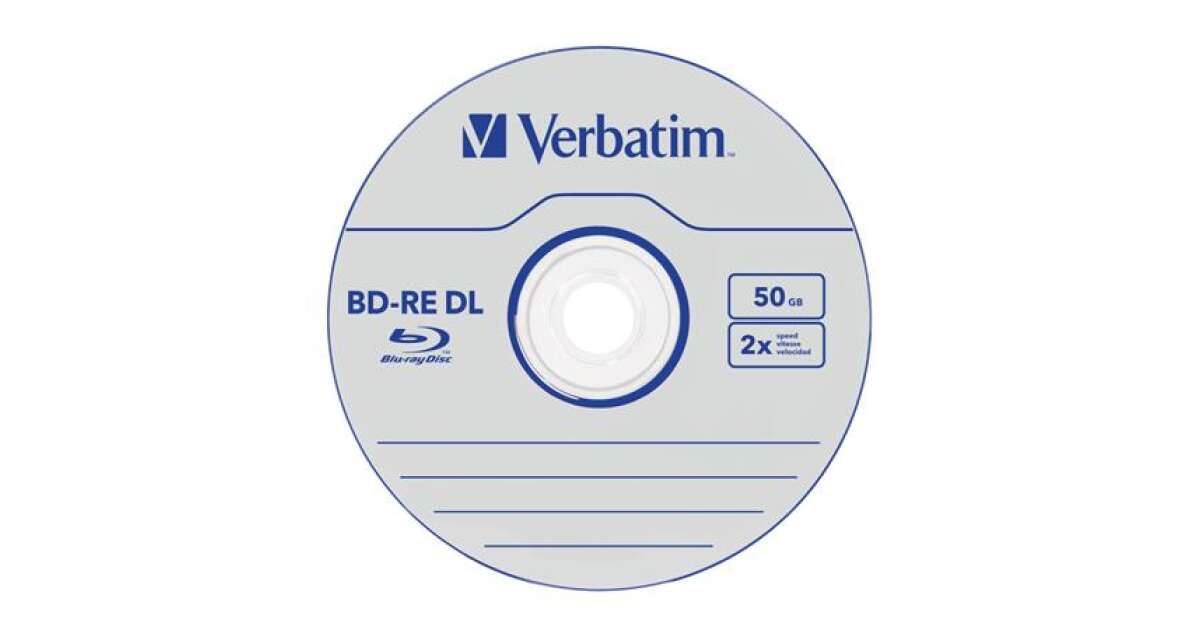 VERBATIM BDRE BluRay disc, dublu strat, rescriptibil, 50GB, 2x, 1db
