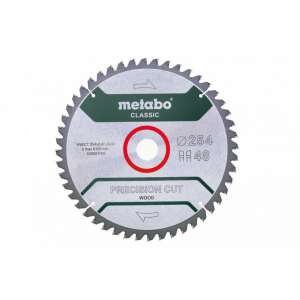 Metabo Fűrészlap "precision cut wood - classic", 254x30, Z48 WZ 5°neg. (628061000)