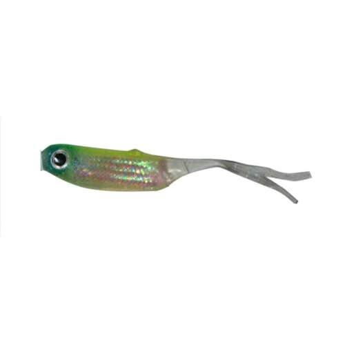 Predator-Z Offspring Tail Killer 5cm zöld gumihal halas aromával, 5 db - Gumicsali és twister