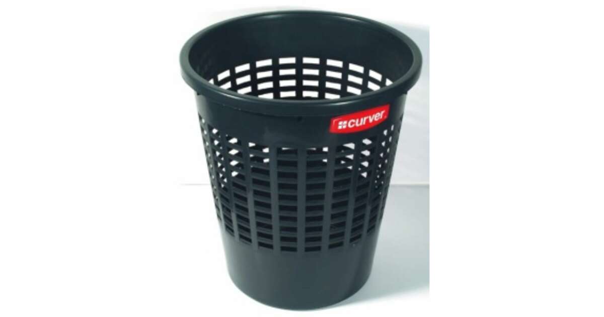 CURVER Paper basket, 10 l, CURVER, black 31562397