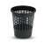 CURVER black plastic trash can with grid pattern