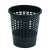 CURVER black plastic trash can with grid pattern