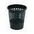 CURVER black plastic trash can with grid pattern