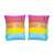 Rainbow striped arm floats for kids, 23 x 15 cm
