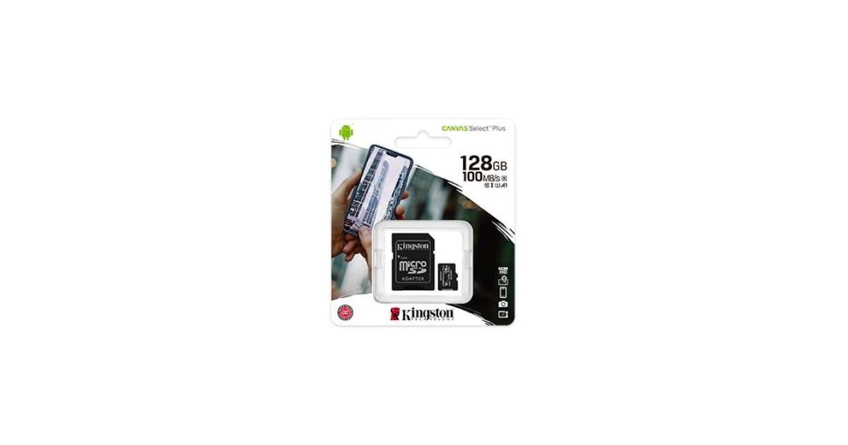 Micro Sd Kingston 128gb Cl10 100mb/s With Adapter (sdcs2/128gb