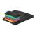 Kensington SmartFit gel-filled wrist rest mouse pad, black, showing the different layers of the pad