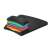 Kensington SmartFit gel-filled wrist rest mouse pad, black, showing the different layers of the pad
