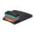 Kensington SmartFit gel-filled wrist rest mouse pad, black, showing the different layers of the pad