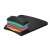 Kensington SmartFit gel-filled wrist rest mouse pad, black, showing the different layers of the pad