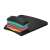 Kensington SmartFit gel-filled wrist rest mouse pad, black, showing the different layers of the pad