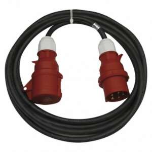 Produžni kabel 3-fazni, 5x16A, 25m, crveni, IP44 - Lampa i rasvjeta