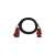 3-phase extension cord, 5x16A, 25m, red, IP44