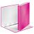Leitz Wow Pink A4 Maxi Ring Binder, Angled Open View