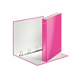 Leitz Wow Pink A4 Maxi 4-Ring Binder, D-Ring - Ring binder