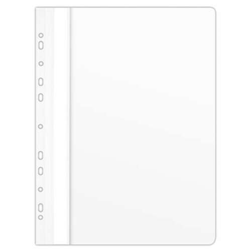 Donau A4 biały folder PVC z szybkozłączem, 10 sztuk w opakowaniu