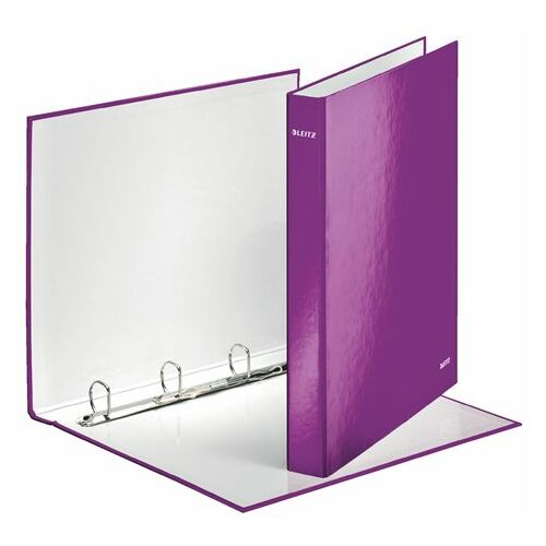 Leitz Wow Violet A4 Maxi Biblioraft cu 4 inele deschis