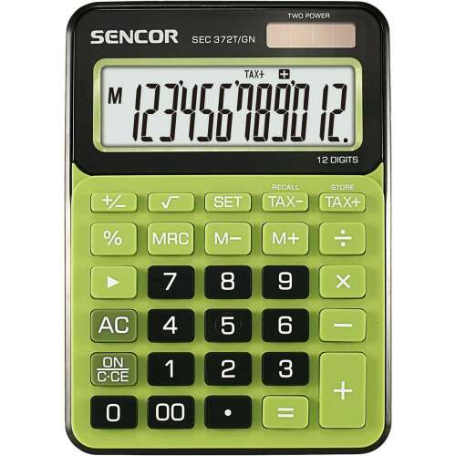 Sencor SEC 372T/GN Tischrechner 12 Ziffern grün