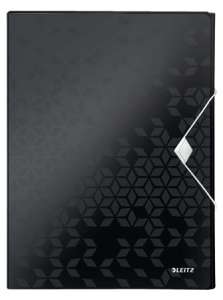LEITZ Wow Jumbo A4 black elastic folder, 30mm spine - Elastic folder