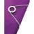 LEITZ Wow A4 elastic folder, purple, close-up of the elastic closure