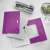 LEITZ Wow A4 elastic folders, purple, in use