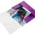 LEITZ Wow A4 elastic folder, purple, with documents inside