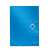 LEITZ A4 blue elastic folder with white elastic band and round closure