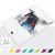 LEITZ Rubber folder, PP, A4, LEITZ "Wow", white 31563416