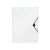 LEITZ Wow A4 elastic folder, white, with geometric pattern