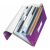 Dosar acordeon LEITZ, A4, PP, 6 compartimente, LEITZ Wow, violet (45890062) 80739335