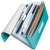 LEITZ Harmonikamappa A4 PP 6 pretinaca ledeno plava otvorena